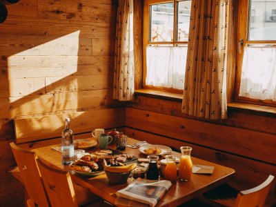 Frühstück in den Alpin Chalets Oberjoch in Bad Hindelang.