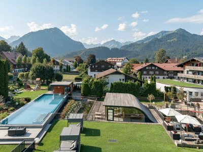 Die Außenansicht des Hotel Franks in Oberstdorf.