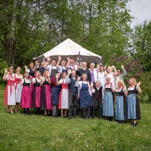Die Mitarbeiter des Hotel Helmer in Schwangau.