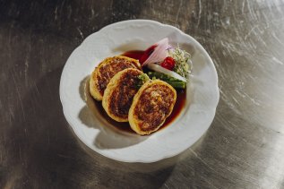 Eine Speise im Hotel Helmer in Schwangau.