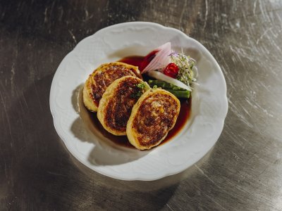 Eine Speise im Hotel Helmer in Schwangau.