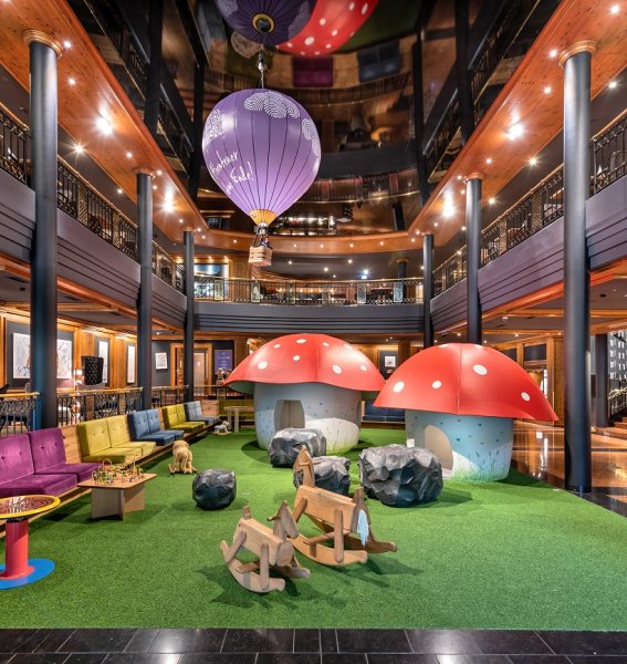 Ein Spielzimmer im Oberjoch Familux Resort in Bad Hindelang.