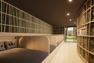 So wird der Ruheraum in der gerade entstehenden Kraftquelle Fanny in Maierhöfen bald aussehen.