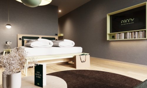 So werden die Zimmer in der gerade entstehenden Kraftquelle Fanny bald aussehen.