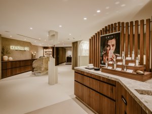 Die SPA Räumlichkeiten und Anwendungsprodukte des Bergkristall - Mein Resort im Allgäu in Oberstaufen.