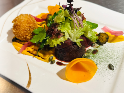Eine Speise des Boutique-Hotel Zum Schloss in Amtzell.