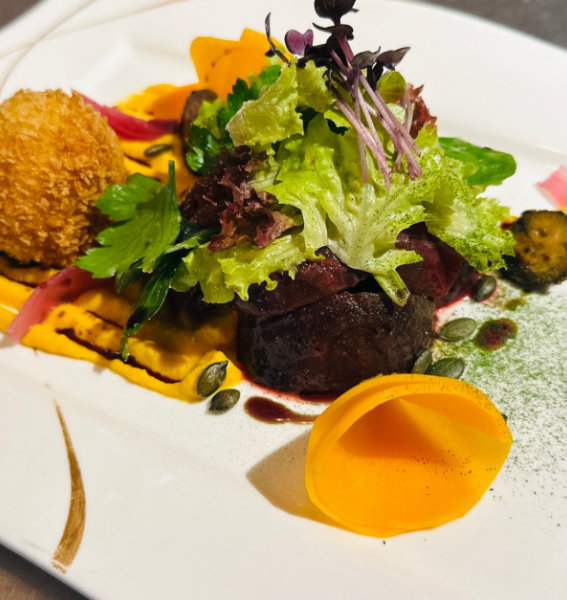 Eine Speise des Boutique-Hotel Zum Schloss in Amtzell.