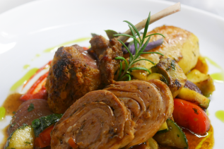 Eine Speise des Boutique-Hotel Zum Schloss in Amtzell.