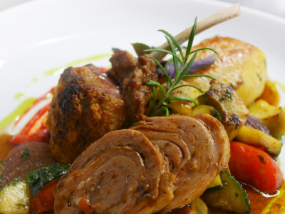 Eine Speise des Boutique-Hotel Zum Schloss in Amtzell.
