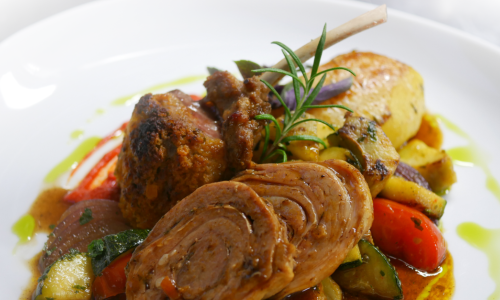 Zum Schloss Speise Eine Speise des Boutique-Hotel Zum Schloss in Amtzell.