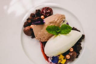 Eine Speise des SCHUELE´S Gesundheitsresort und Spa in Oberstdorf.