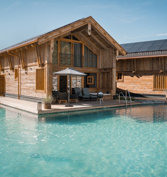 Eines der Chalets der Alpzitt Chalets im Dorf in Burgberg.