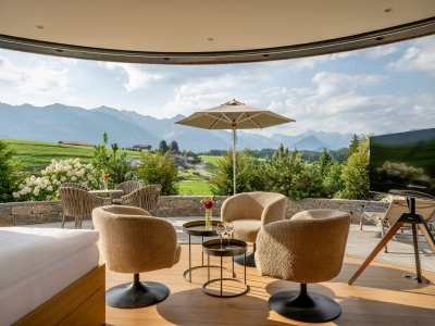 Sonnenalp Resort Zimmer Einblick in ein Zimmer im Sonnenalp Resort in Ofterschwang.