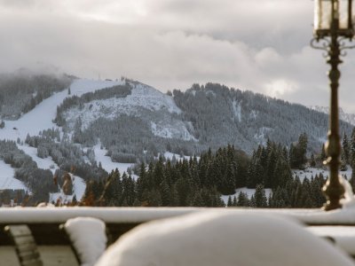 Wellnesshotel Mittelburg Terrasse Winter