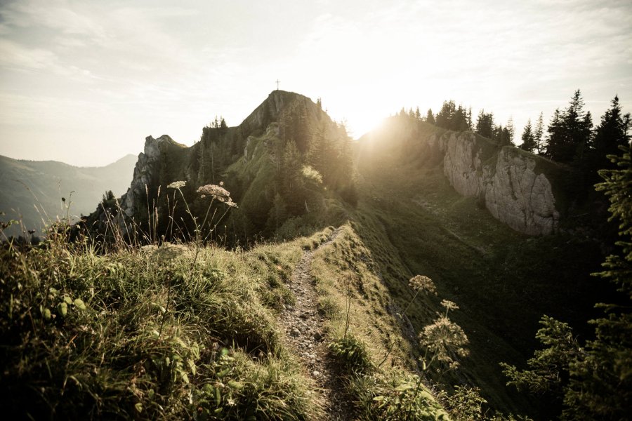 In den Bergen. Die perfekte Freizeitattraktion im Urlaub im Hotel HUBERTUS Mountain Refugio Allgäu in Balderschwang
