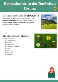 Lösungen Heimatkunde