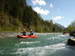 Wildwasser Rafting auf der Iller