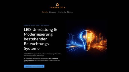 Lumenation-Webseite