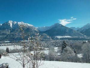 Wintertraum Ausblick vom Haus