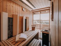 Sauna in der Spa Suite Nebelhorn