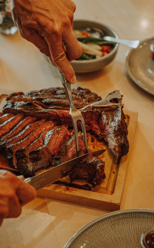 T-Bone Steak aus eigener Aufzucht