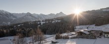 Sonnenaufgang über der Alpe