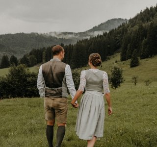 Hochzeits Shooting auf der Alpe