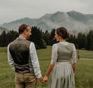 Hochzeits Shooting auf der Alpe