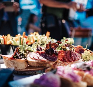 Leckere Häppchen zur Begrüßung