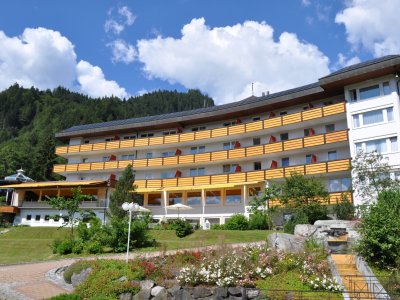 Aussenansicht Alpenhotel im Sommer
