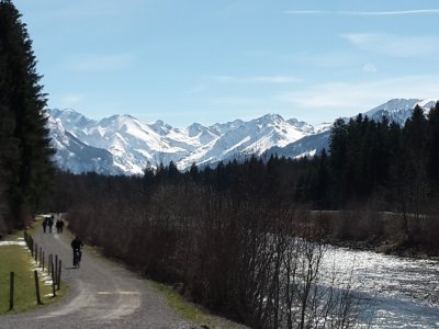 Ausblick auf die Allgäuer Alpen