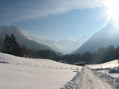 Winterwandern in Oberstdorf/Allgäu Winterwandern in Oberstdorf/Allgäu