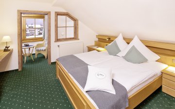 Morgens können Sie vom Bett aus bereits in die Oberstdorfer Berge blicken !