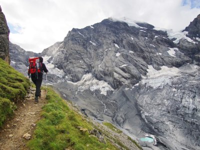 Wandern Bärentrek (27) Zustieg Gspaltenhorn