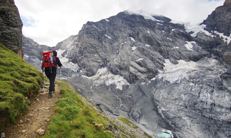 Wandern Bärentrek (27) Zustieg Gspaltenhorn