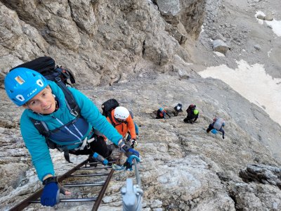 Brenta Klettersteig am Tag 4