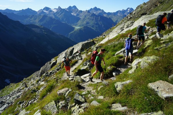 Bergwandern E5 Aufsteig zur Braunschweiger Hütte E5