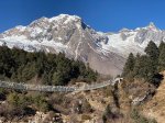 Way to samagaon suspension bridge