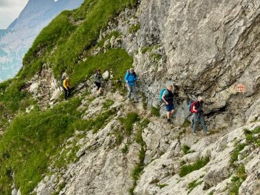 Wandern Appenzell Stahlseilversicherung