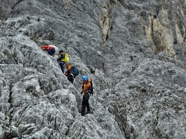 Karwendel-Durchquerung Stahlseilversicherung (2)