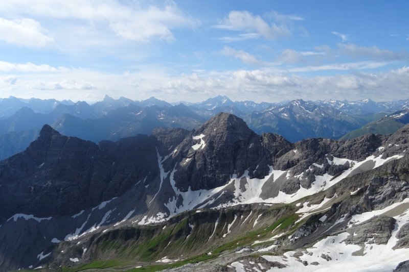 Heilbronner Weg Panoramam Richtung Lech Tal