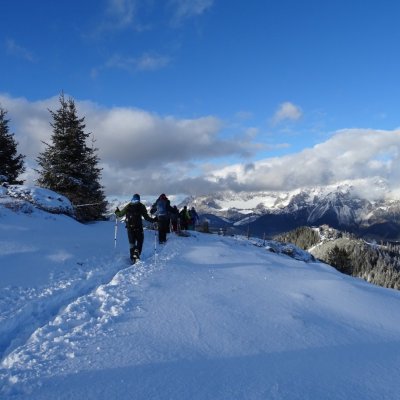 Schnee Wandergruppe 2