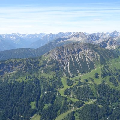 Tannheimer Tal Panorama Rundblick