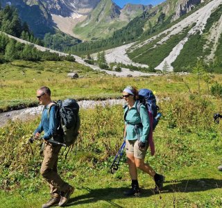 Wanderer bei Alpintrekker