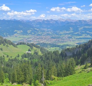 Blick nach Sonthofen