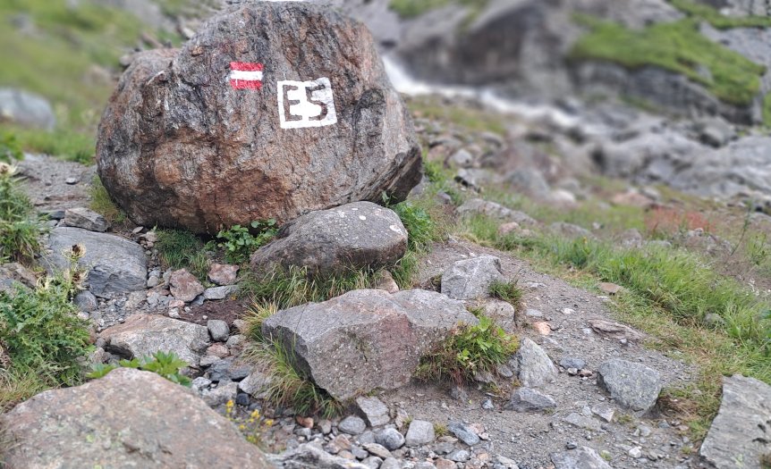 E5 Alpenüberquerung Foto Fels