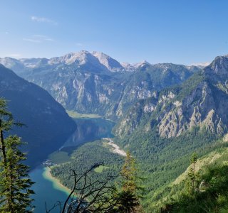 Blick auf den Königssee und das Steinerne Meer