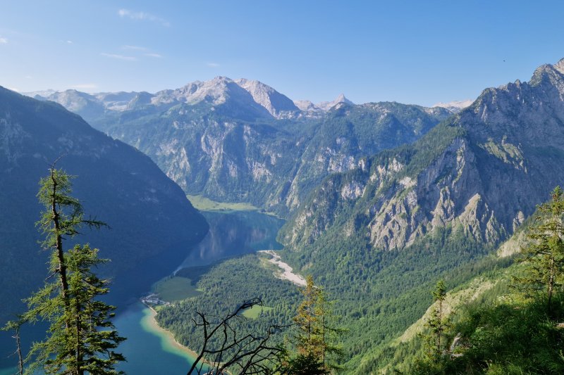 Blick auf den Königssee und das Steinerne Meer