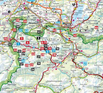 Übersichtskarte Tannheimer Tal