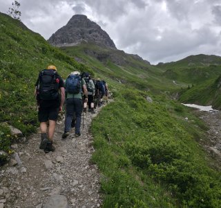 Aufstieg zur Kemptner Hütte